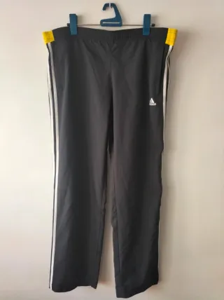 Pantalón Adidas Climalite Talla L Negro/Amarillo