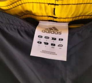 Pantalón Adidas Climalite Talla L Negro/Amarillo