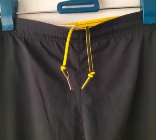 Pantalón Adidas Climalite Talla L Negro/Amarillo