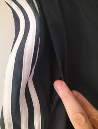 Pantalón Adidas Climalite Talla L Negro/Amarillo