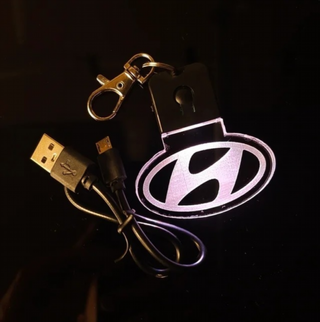 Llavero LED Hyundai Logo - Multicolor