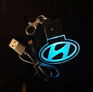 Llavero LED Hyundai Logo - Multicolor