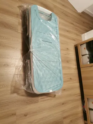 Bañera Plegable 158x60x53 cm, Sin Usar Azul/Blanca