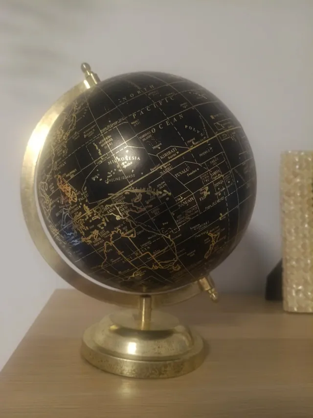 Globo terráqueo Maison du Monde negro/dorado