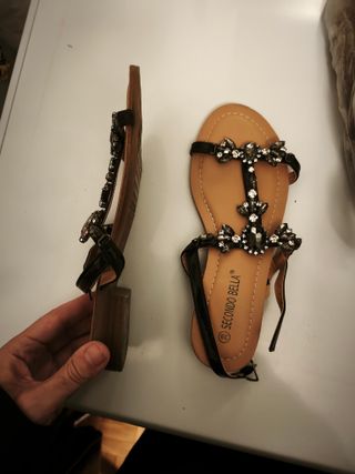 Sandalias negras talla 39