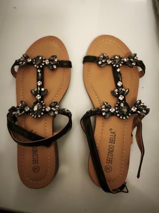 Sandalias negras talla 39