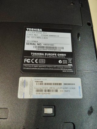 Portatile Toshiba Tecra R850
