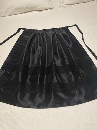 Delantal huertana baile basquiña negro NUEVO