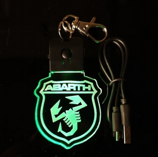 Llavero LED Abarth Logo - Multicolor