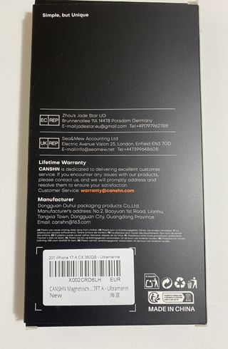 Cover blu magnetica per iPhone Air(6,5 Pollici)