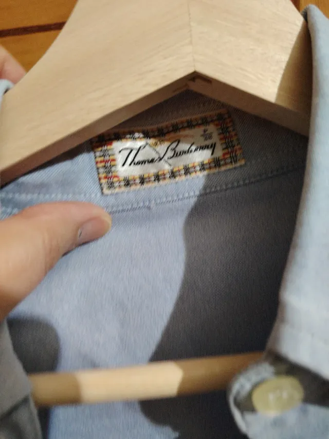 Camisa manga larga mujer azul