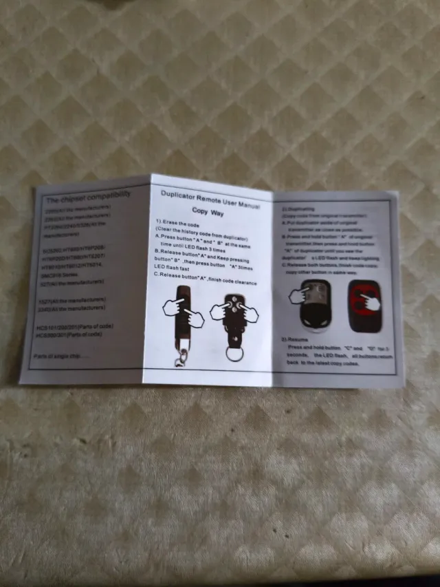 Mando duplicador de mandos a distancia