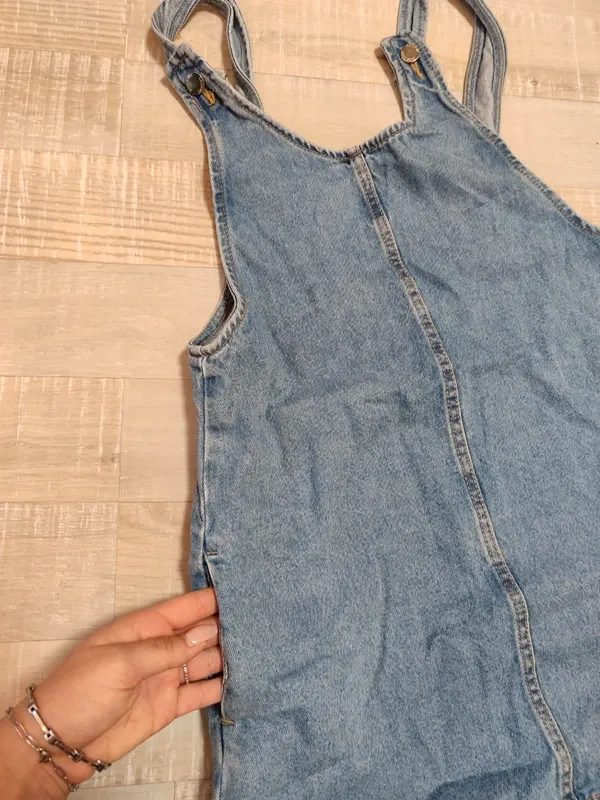 Salopette Gonna Denim Blu