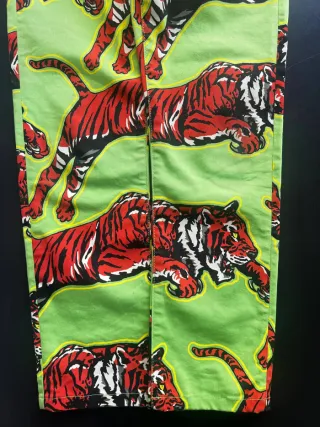 Gucci Tiger Pants Verde  Taglia 22 XXS – Pantaloni