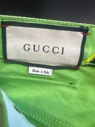 Gucci Tiger Pants Verde  Taglia 22 XXS – Pantaloni