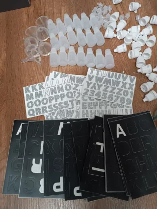 Lote manualidades: pegatinas, cintas, abalorios