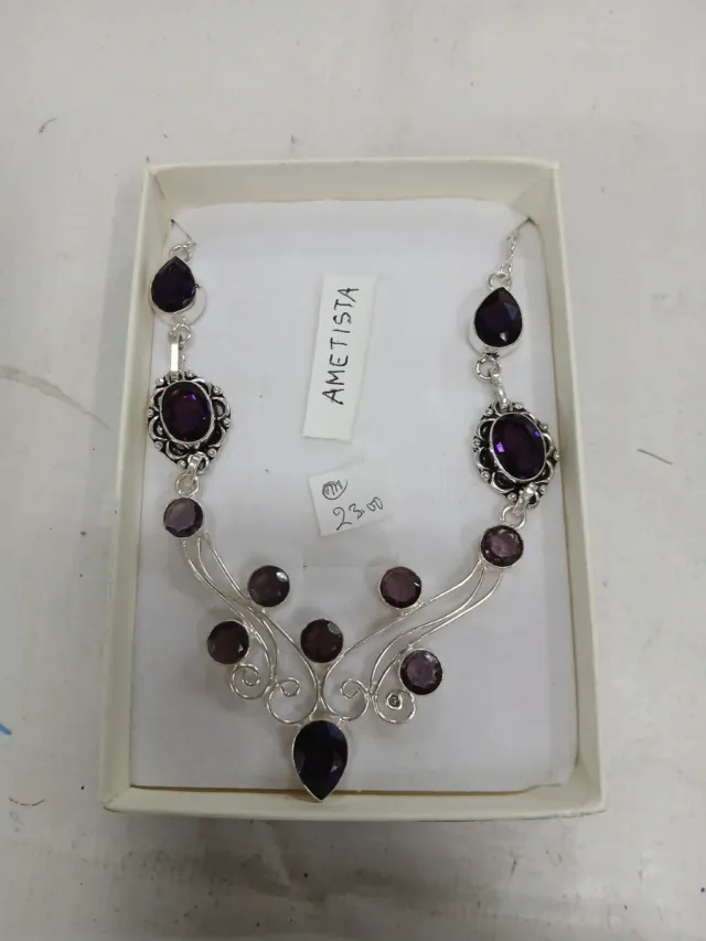 Collana Argento Indiano 925 con Ametista