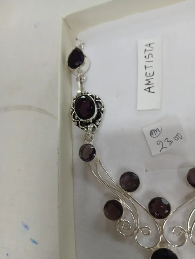 Collana Argento Indiano 925 con Ametista
