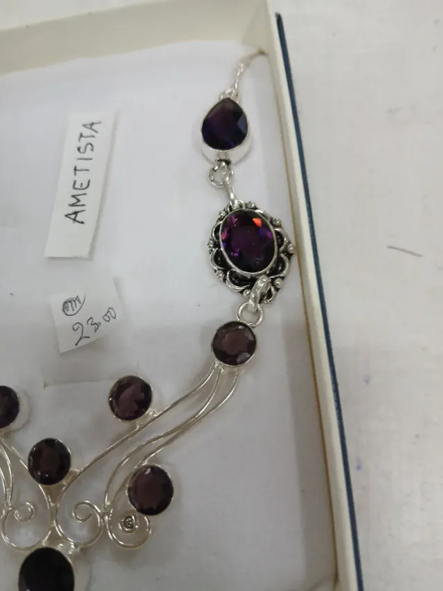 Collana Argento Indiano 925 con Ametista