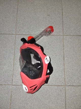 Máscaras de snorkel integral roja