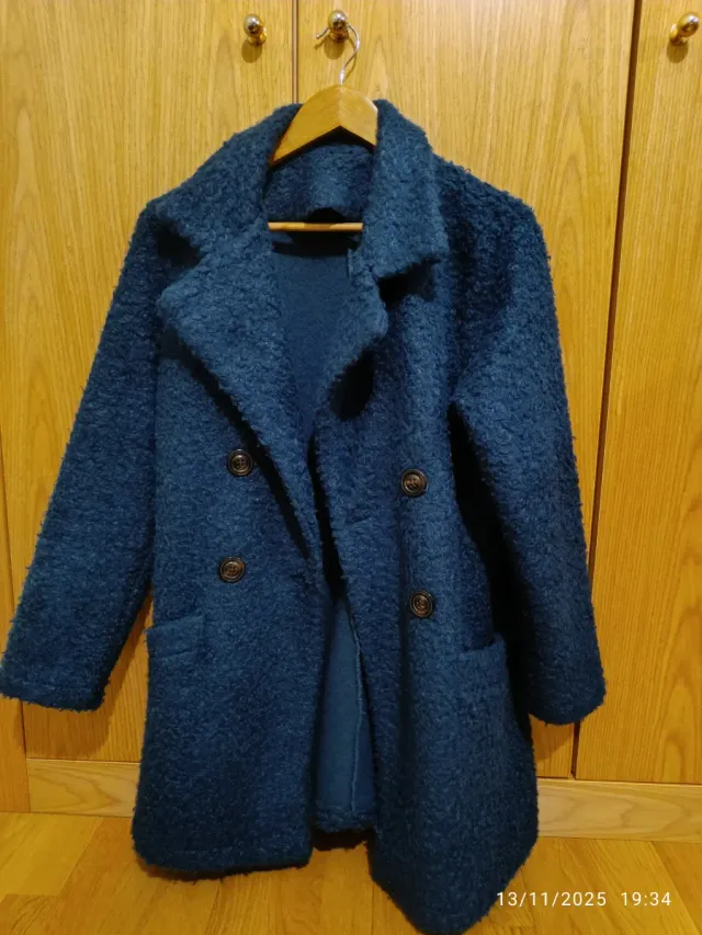 Abrigo azul cobalto