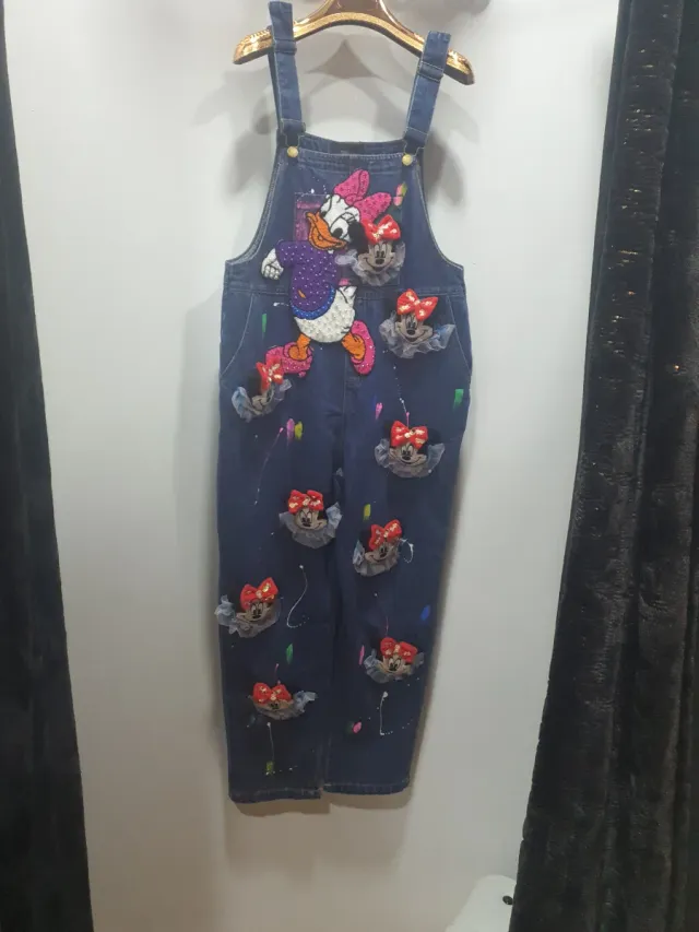 Mono/peto vaquero Minnie Mouse