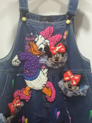 Mono/peto  vaquero Minnie Mouse