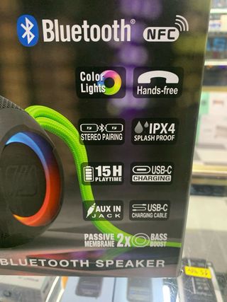 Altavoz Muse M-950 BT Bluetooth Portátil