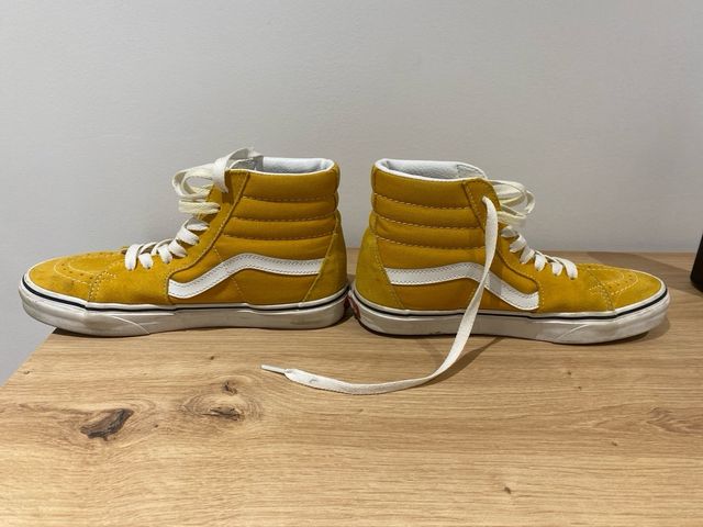 Zapatillas Vans Altas Amarillas Mostaza