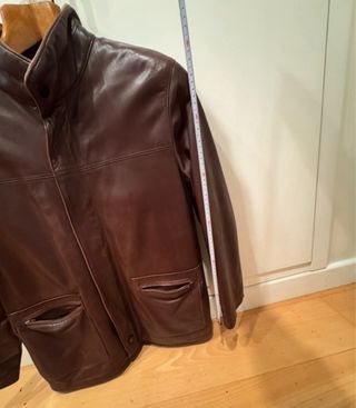 Chaqueta de piel fina tres cuartos