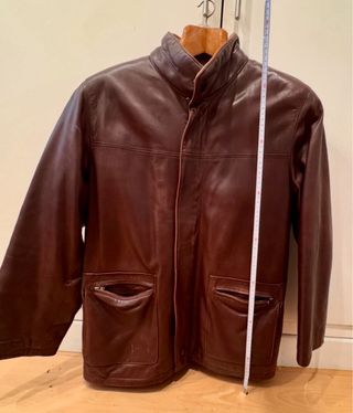 Chaqueta de piel fina tres cuartos