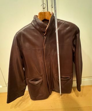 Chaqueta de piel fina tres cuartos