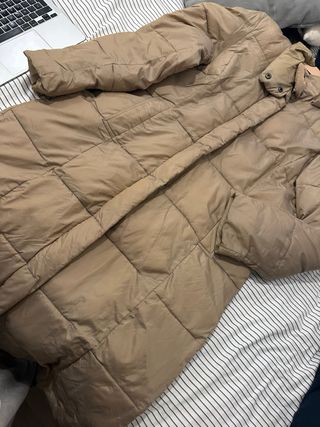 Chaqueta larga invierno beige