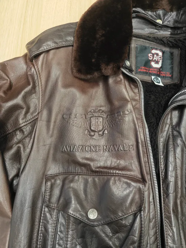 Giacca in pelle vintage Safe 3