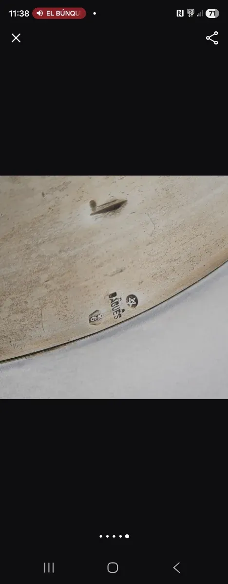 Ceniceros antiguos plata Tarragona y Sello Arte