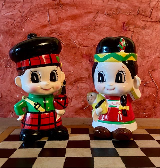 Huchas Vintage Años 70 India y gaitero.