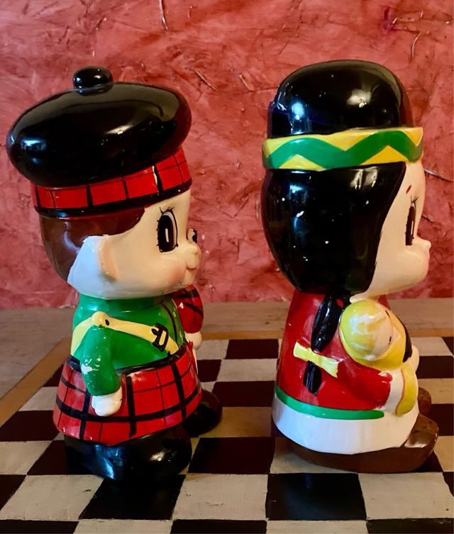 Huchas Vintage Años 70 India y gaitero.