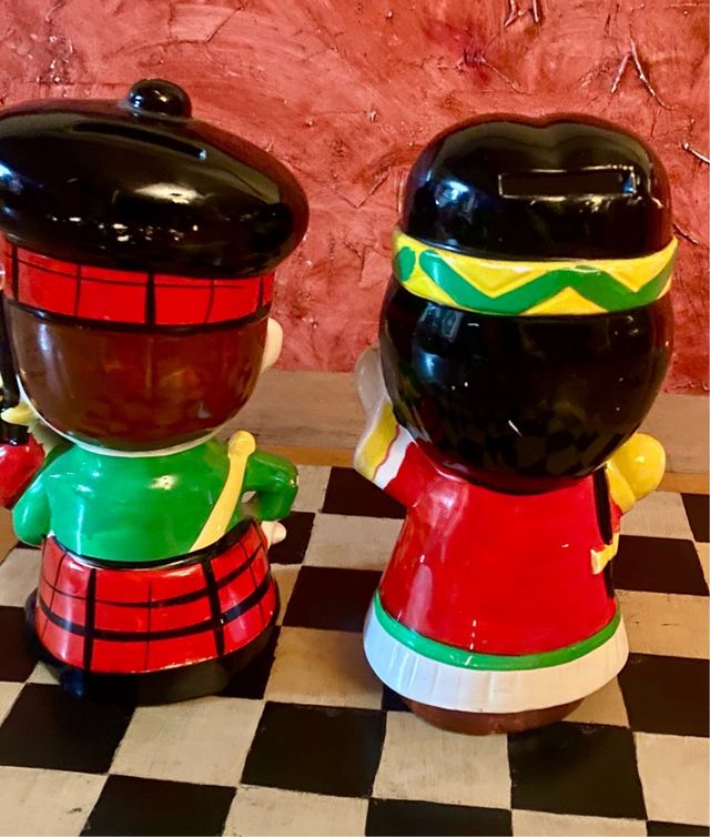 Huchas Vintage Años 70 India y gaitero.