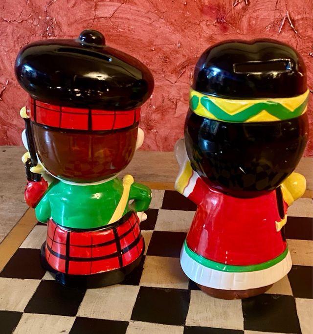 Huchas Vintage Años 70 India y gaitero.