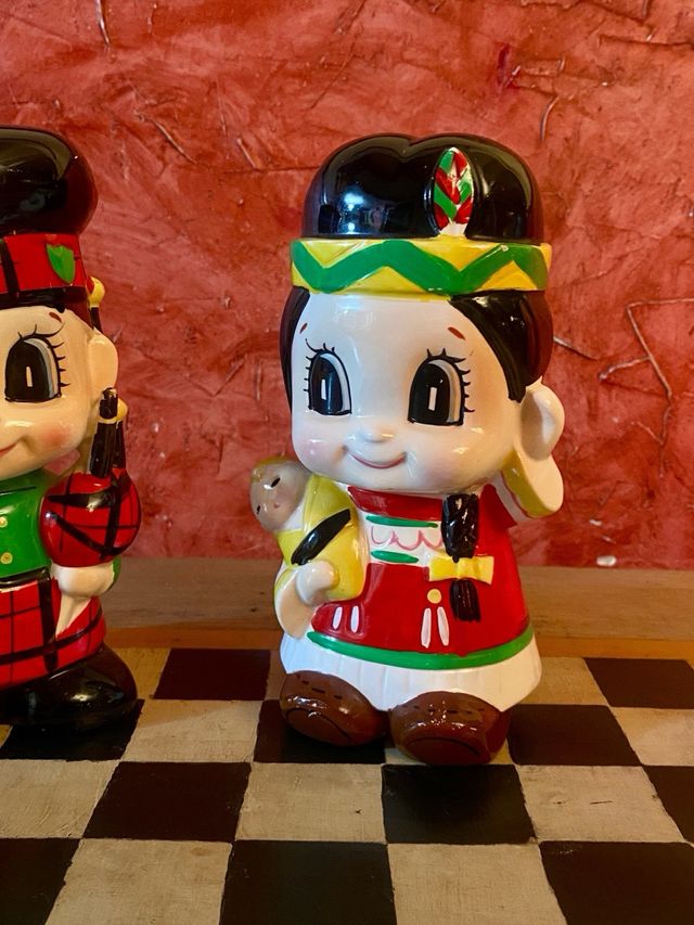 Huchas Vintage Años 70 India y gaitero.