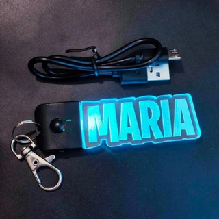 Llavero LED NOMBRE Personalizado - Multicolor