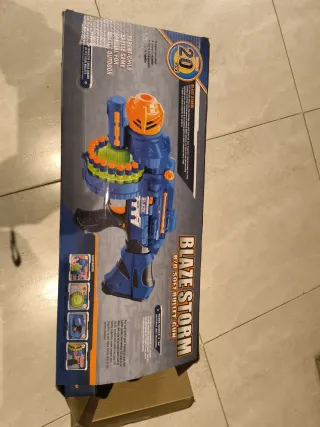 Pistola de Juguete Azul y Naranja
