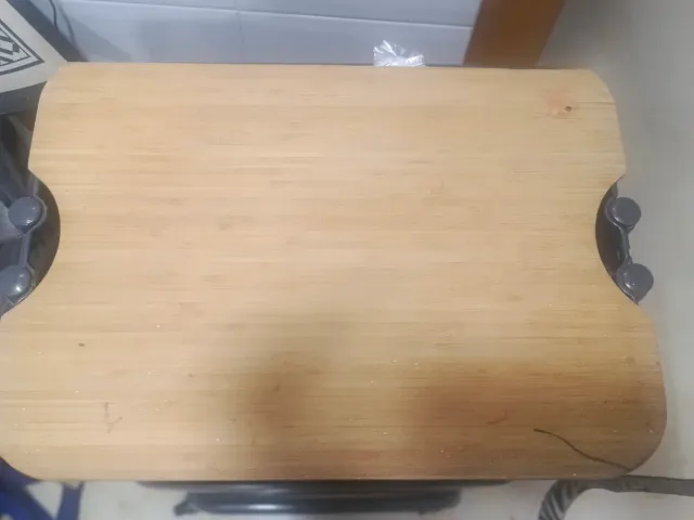 Carrito Ruedas Ikea Madera Metal gris oscuro brill