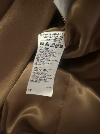 Abrigo largo mujer beige -gabardina