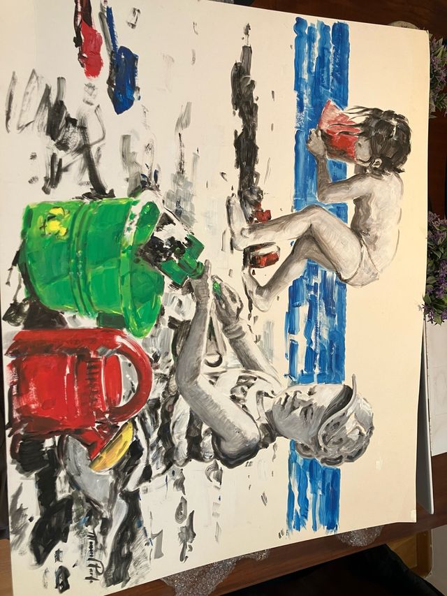 Cuadro Óleo Manuel Pardo. 80x63.