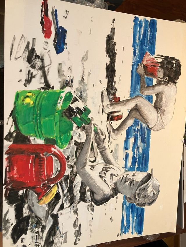 Cuadro Óleo Manuel Pardo. 80x63.