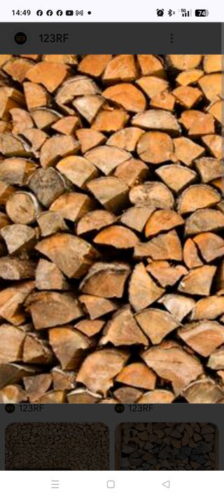 Leña seca para chimenea o barbacoa