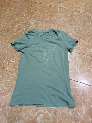 Camiseta Guess Mujer Manga Corta Verde
