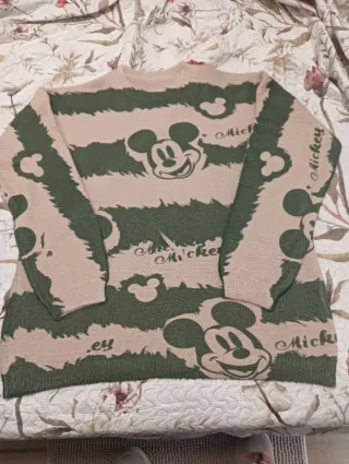 Jersey Mickey Mouse beige y verde