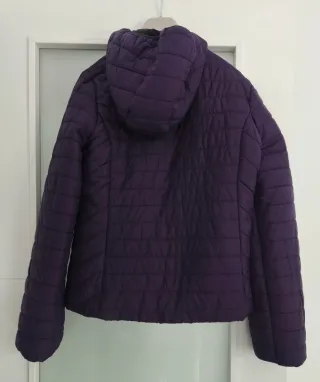 Chaqueta acolchada mujer morada
